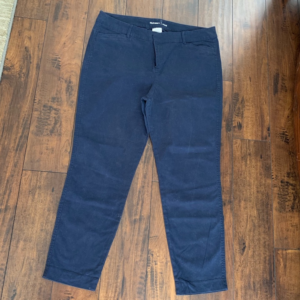 Navy Blue Pixie Chino Dress Pants